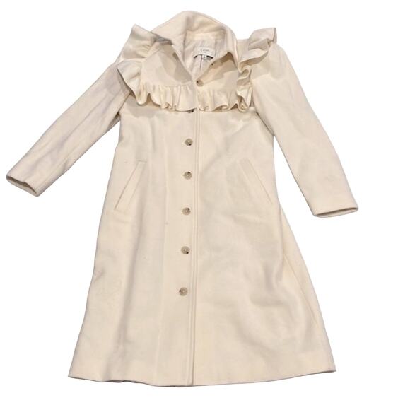 CAMI NYC Viera ruffled wool-felt coat - Picture 1 of 7